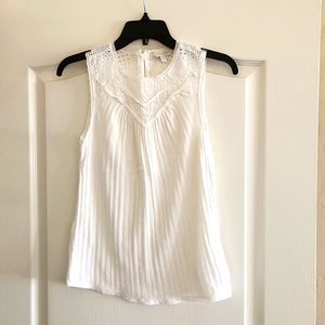 Lucky Brand XS white lace top